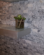 Picture of White & Grey Split Face Marble Tiles