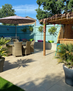 Picture of Martello Beige Outdoor Porcelain Paving Slab Tiles