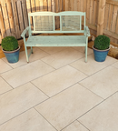 Picture of Martello Beige Outdoor Porcelain Paving Slab Tiles