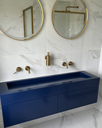 Picture of Timeless White Carrara Polished Marble Effect Porcelain Tiles