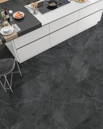 Picture of Brazilian Slate Nero Stone Effect Porcelain Tiles