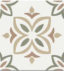 Picture of Flower Verde Patterned Tiles