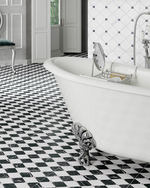 Picture of Pantheon Carrara Checkerboard Patterned Tiles