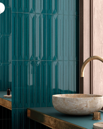 Picture of Axis Ocean Crackle Decor Brick / Metro Ceramic Tiles