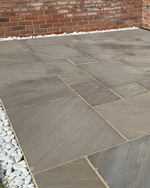 Picture of Classic Autumn Umber Sandstone 18.8 sqm Calibrated Paving Slab Pack