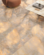 Picture of Luminous Topaz Polished Onyx Effect Porcelain Tiles