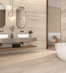 Picture of Athena Travertine Stone Effect Porcelain Tiles
