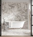 Picture of Arabescato Vintage Matte Marble Effect Porcelain Tiles