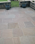Picture of Tudor Brushed Sandstone Outdoor Paving Slabs