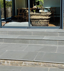 Picture of Parisian Grey Limestone Outdoor Paving Slabs - Tumbled