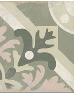 Picture of Lotus Sage Green Patterned Tiles