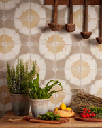 Picture of Delphine Mustard Patterned Tiles