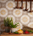Picture of Delphine Mustard Patterned Tiles