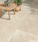 Picture of Charterhouse Beige Antiqued Outdoor Porcelain Paving Slab Tiles