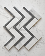 Picture of Palazzo Herringbone Mosaic Porcelain Tiles