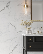 Picture of Chiara White Statuario Polished Marble Effect Porcelain Tiles