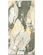 Picture of Iris Green Polished Marble Effect Porcelain Tiles