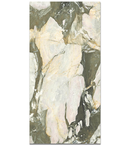 Picture of Iris Green Polished Marble Effect Porcelain Tiles