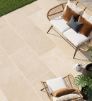 Picture of Burford Beige Stone Effect Porcelain Paving Slabs