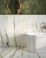 Picture of Fresca Green Matte Marble Effect Porcelain Tiles