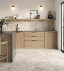 Picture of Salerno Cream Ceppo Stone Effect Porcelain Tiles